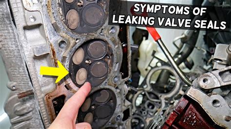 valve oil seal test leak|leaky valve seals.